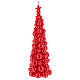Mosca Weihnachtskerze in Form eines roten Baums, 30 cm s2