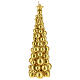Vela navideña árbol Moscú oro 30 cm s1