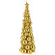Vela navideña árbol Moscú oro 30 cm s2