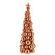 Vela de Natal árvore cor cobre modelo Moscovo 30 cm s1
