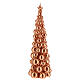 Vela de Natal árvore cor cobre modelo Moscovo 30 cm s2
