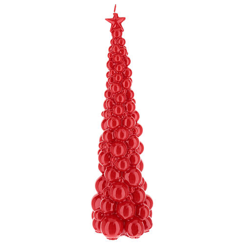 Red christmas tree candle Moscow 47 cm 1