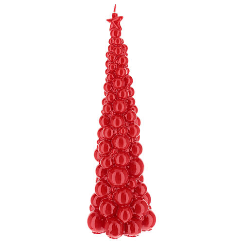 Vela navideña árbol Moscú rojo 47 cm 2