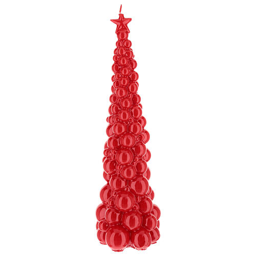 Bougie Noël sapin Moscou rouge 47 cm 1