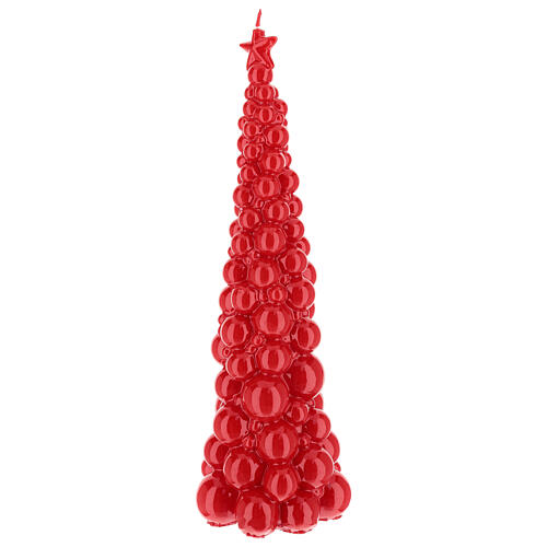 Bougie Noël sapin Moscou rouge 47 cm 2