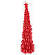 Bougie Noël sapin Moscou rouge 47 cm s1