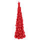 Bougie Noël sapin Moscou rouge 47 cm s2