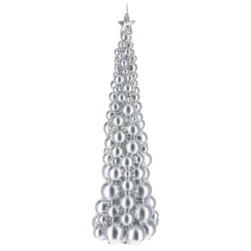 Christmas candle Moscow tree silver finish 18 1/2 in 2