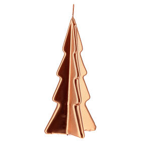 Vela navideña árbol Oslo cobre 16 cm