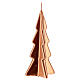 Vela navideña árbol Oslo cobre 16 cm s1