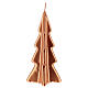 Vela navideña árbol Oslo cobre 16 cm s2