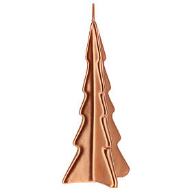 Vela navideña árbol Oslo cobre 20 cm