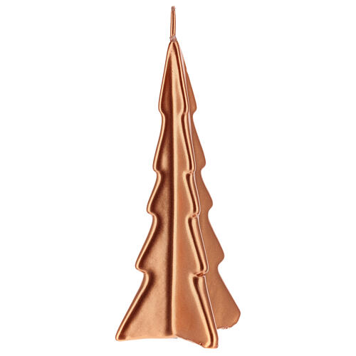 Vela navideña árbol Oslo cobre 20 cm 1