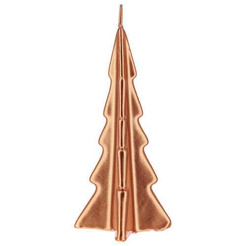 Vela navideña árbol Oslo cobre 20 cm 2