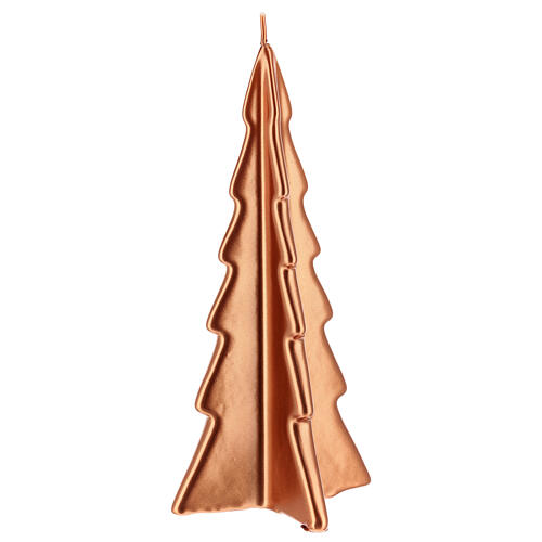 Oslo Weihnachtskerze in Form eines kupferfarbigen Baums, 26 cm 1