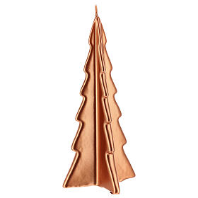 Vela navideña árbol Oslo cobre 26 cm