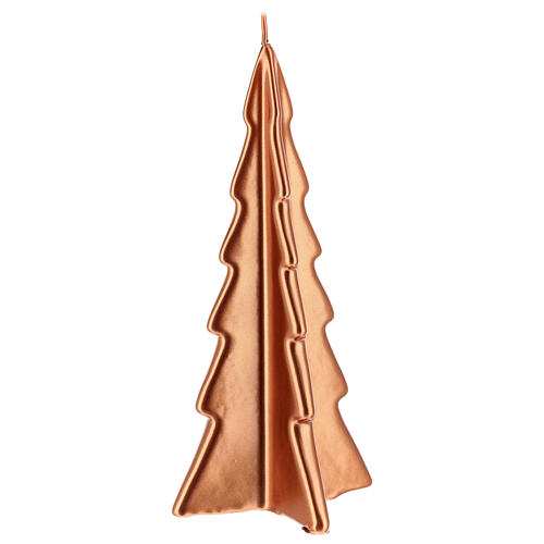 Vela navideña árbol Oslo cobre 26 cm 1