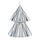 Silver Christmas tree candle Tokyo 5 in s1