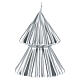 Silver Christmas tree candle Tokyo 5 in s2