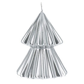 Silver Christmas tree candle Tokyo 5 in
