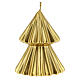 Golden Christmas tree candle Tokyo 5 in s2