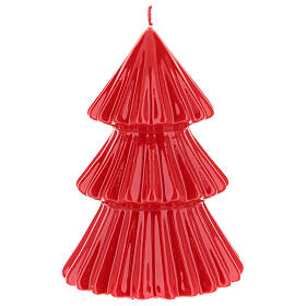 Red Tokyo Christmas tree candle 7 in