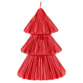 Red Tokyo Christmas tree candle 7 in