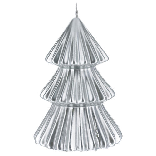 Silver Tokyo Christmas tree candle 7 in 2