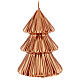 Vela de Natal árvore cor cobre modelo Tokyo 17 cm s1