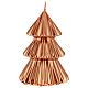Vela de Natal árvore cor cobre modelo Tokyo 17 cm s2