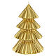 Vela navideña árbol Tokyo oro 23 cm s1
