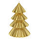 Vela navideña árbol Tokyo oro 23 cm s2