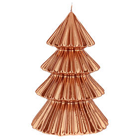 Vela de Natal árvore cor cobre modelo Tokyo 23 cm