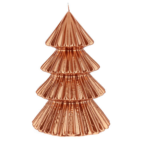 Vela de Natal árvore cor cobre modelo Tokyo 23 cm 1