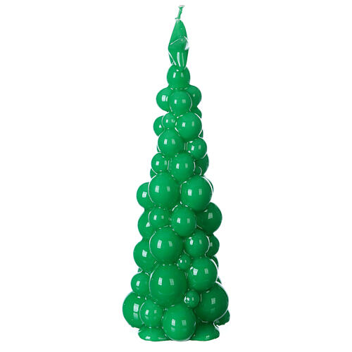 Mosca green Christmas candle 21 cm 3