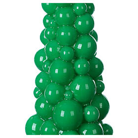 Mosca green Christmas candle 30 cm