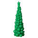 Mosca green Christmas candle 30 cm s1