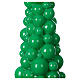 Mosca green Christmas candle 30 cm s2