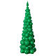 Świeczka bożonarodzeniowa zielona, drzewo Mosca h 30 cm s3