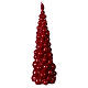 Mosca Weihnachtskerze in Form eines burgunderroten Baums, 30 cm s3