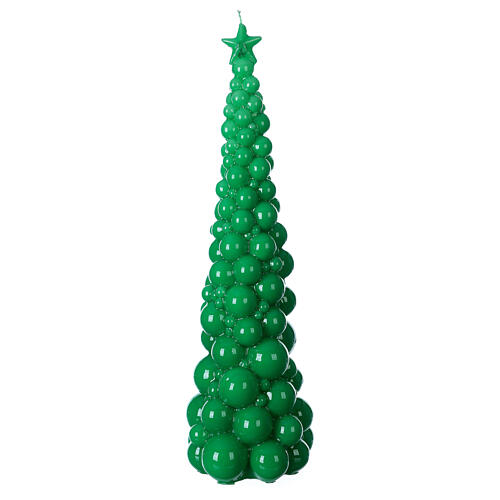 Mosca green Christmas candle 47 cm 1