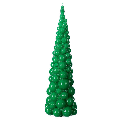 Green tree Christmas candle in Mosca 47 cm 3