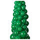 Green tree Christmas candle in Mosca 47 cm s2