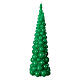 Green tree Christmas candle in Mosca 47 cm s3