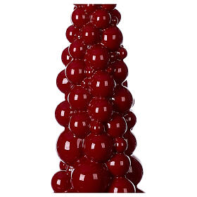Vela de Natal árvore Moscovo cor-de-vinho 47 cm