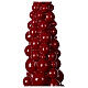 Burgundy tree Christmas candle in Mosca 47 cm s2