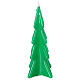 Vela navideña árbol Oslo verde 16 cm s1