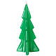 Vela navideña árbol Oslo verde 16 cm s2