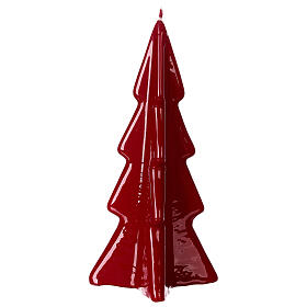 Vela Natal árvore Oslo cor-de-vinho 16 cm