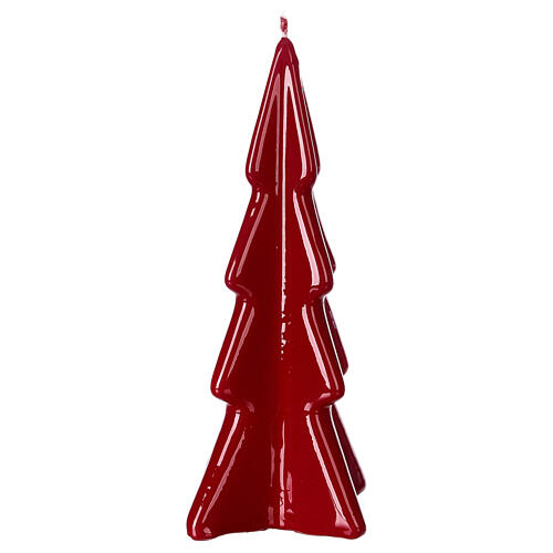 Vela Natal árvore Oslo cor-de-vinho 16 cm 1